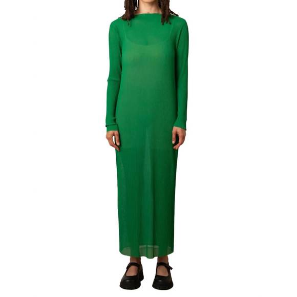 slim fit dress slacks PLEATED MESH DRESS main image 1